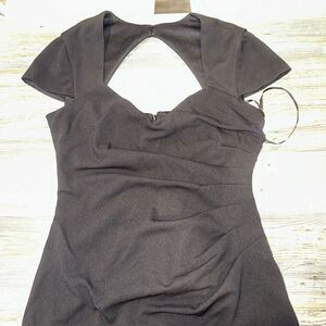 Xscape Size 16 Maxi Length Dress Sleeveless Ruffle Solid Black. NWOT. 12